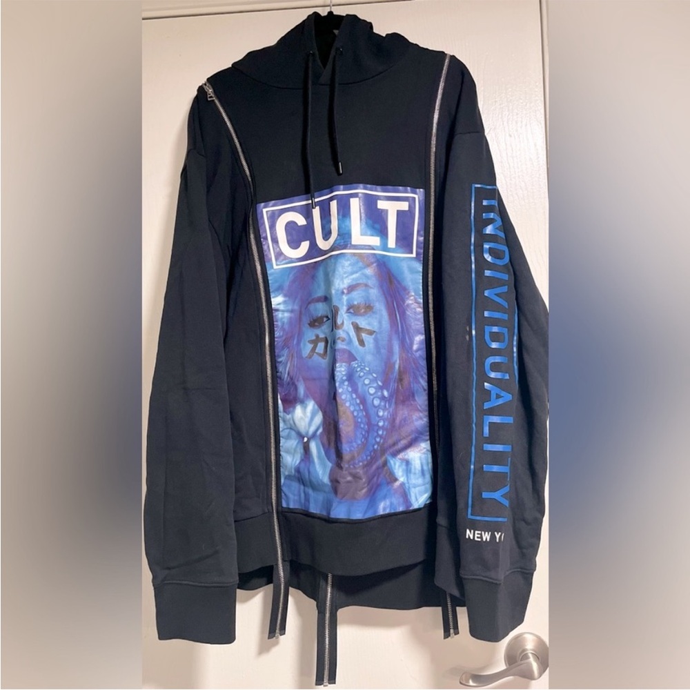 Cult of Individuality Black Zip-Up Hoodie